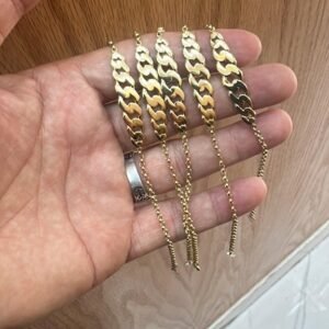 Gourmettes Maille Cheval Or 18K