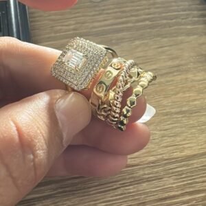 Set Bagues Solitaire & Alliances Or 18K